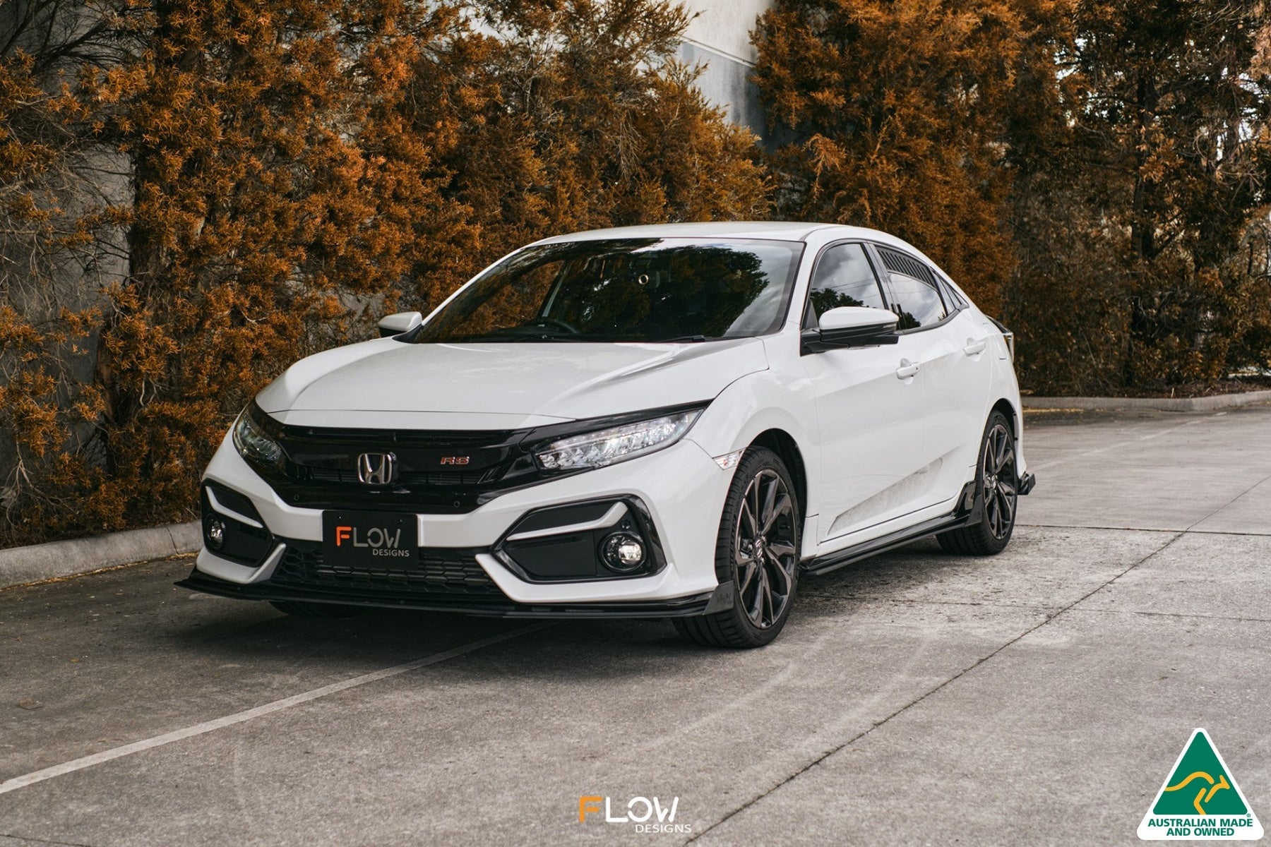 Flow Designs FK4/FK7 Civic RS Hatch FL Front Lip Splitter Winglets (Pair) - iilumolab