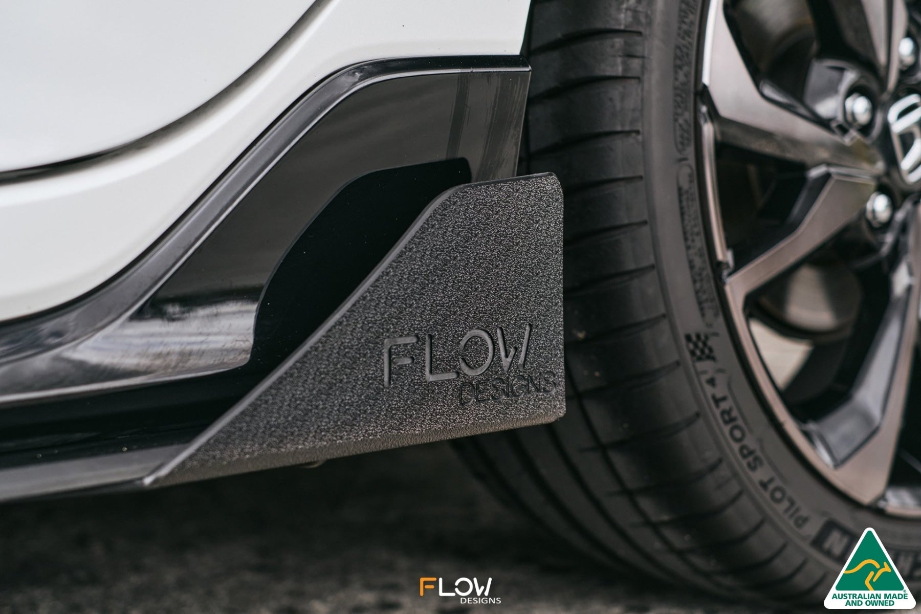 Flow Designs FK4/FK7 Civic RS Hatch FL Side Skirt Splitter Winglets (Pair) - iilumolab