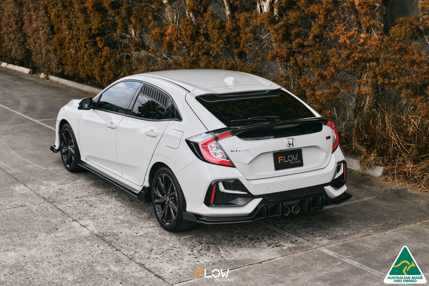 Flow Designs FK4/FK7 Civic RS Hatch FL Rear Spats (Pair) - iilumolab