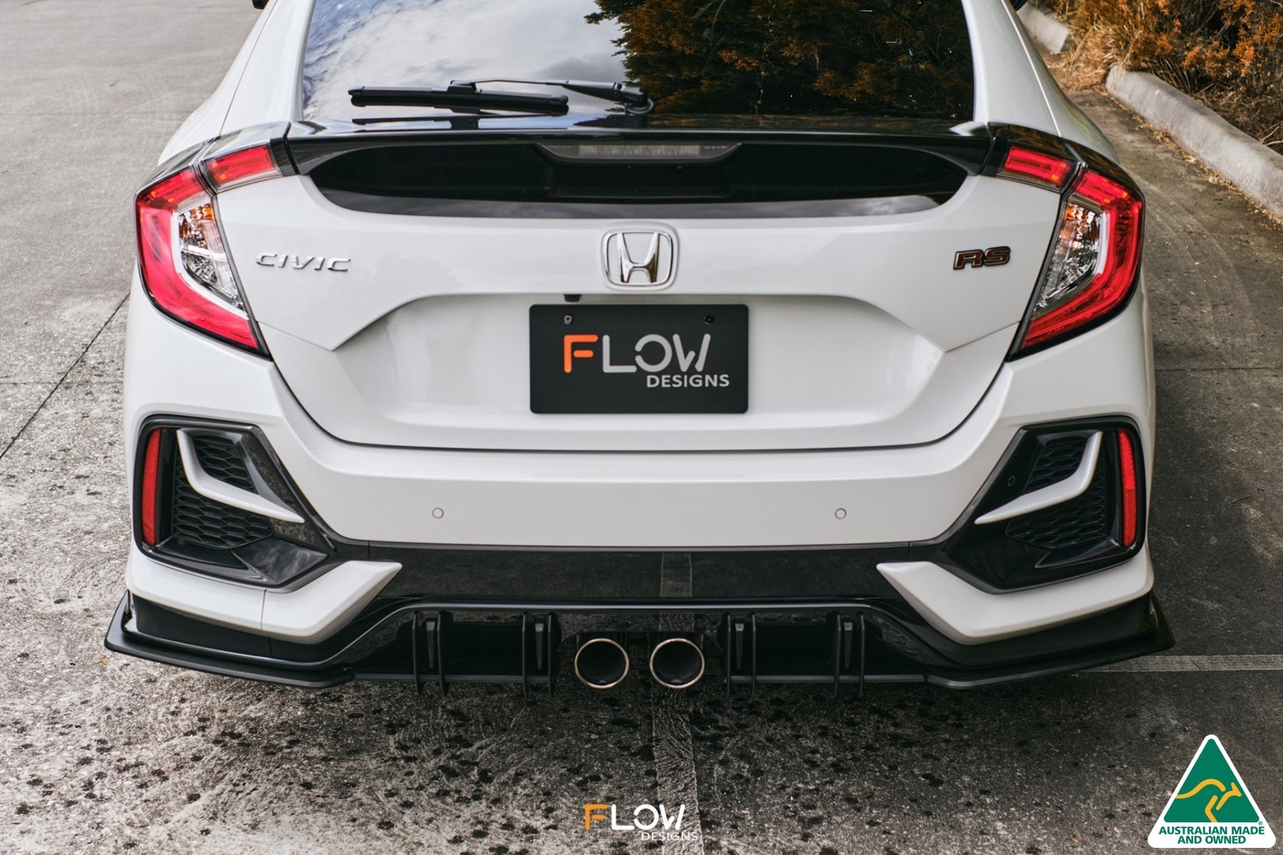 Flow Designs FK4/FK7 Civic RS Hatch FL Rear Spats (Pair) - iilumolab