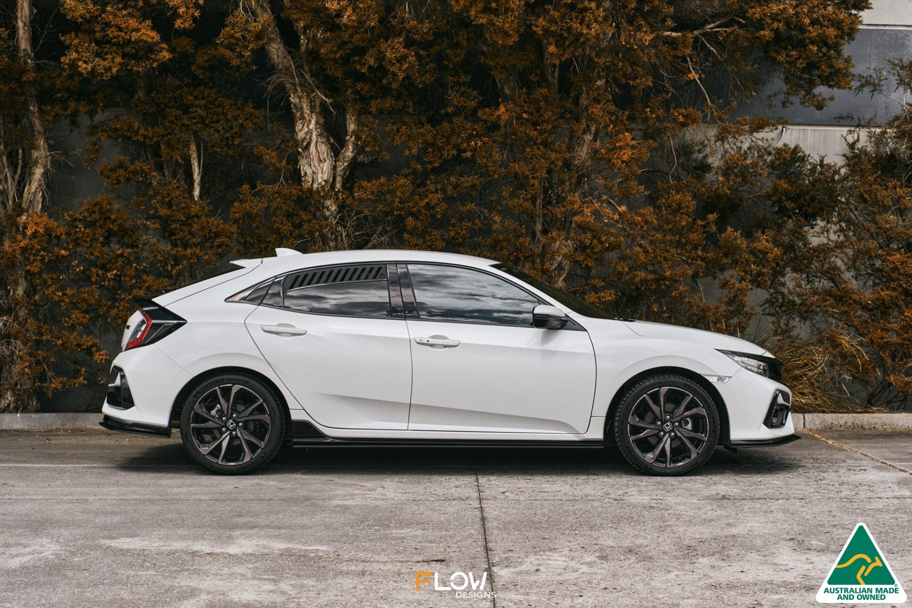Flow Designs FK4/FK7 Civic RS Hatch FL Side Skirt Splitters (Pair) - iilumolab