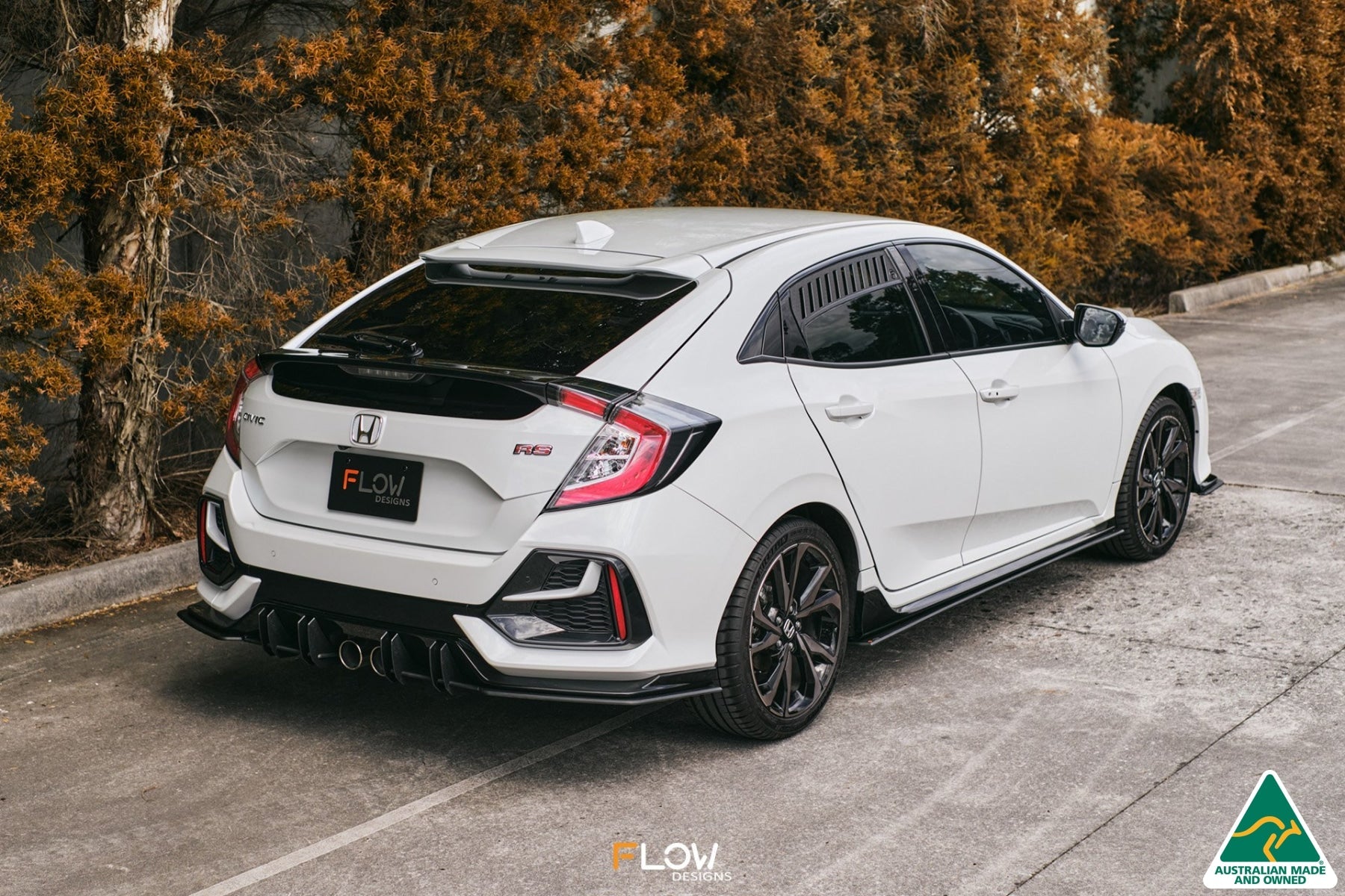 Flow Designs FK4/FK7 Civic RS Hatch FL Flow-Lock Rear Diffuser - iilumolab