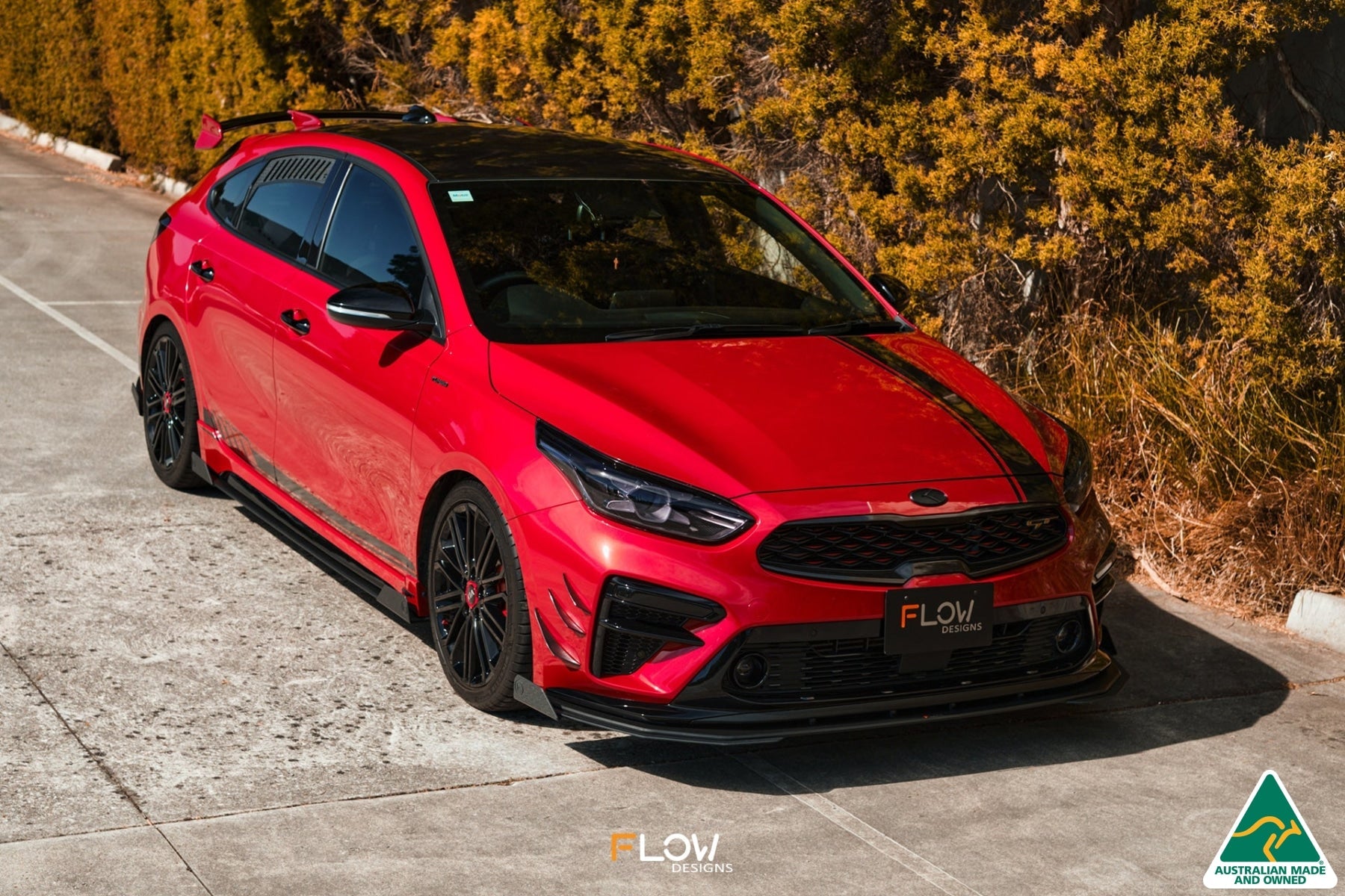 Flow Designs Cerato GT PFL Front Lip Splitter Extensions (Pair) - iilumolab