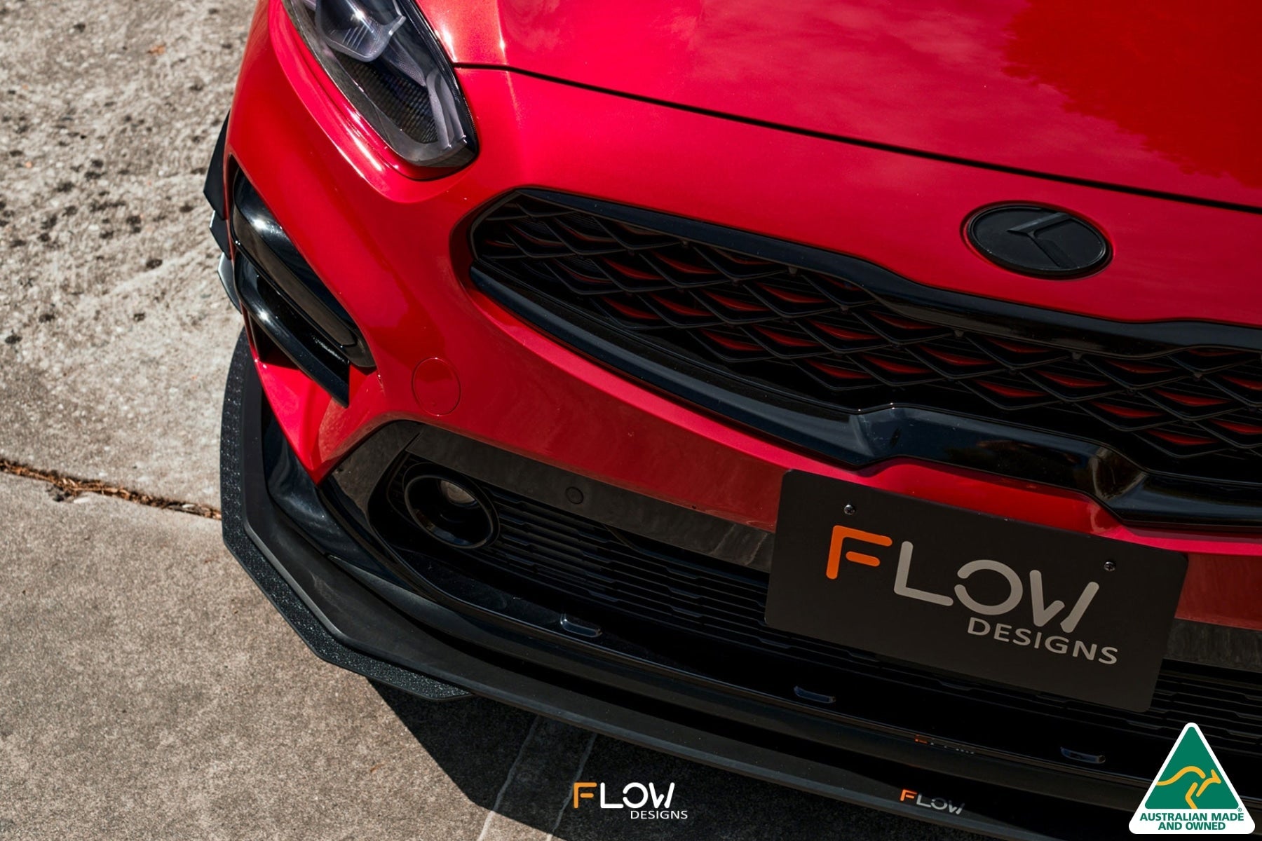 Flow Designs Cerato GT PFL Front Lip Splitter Extensions (Pair) - iilumolab