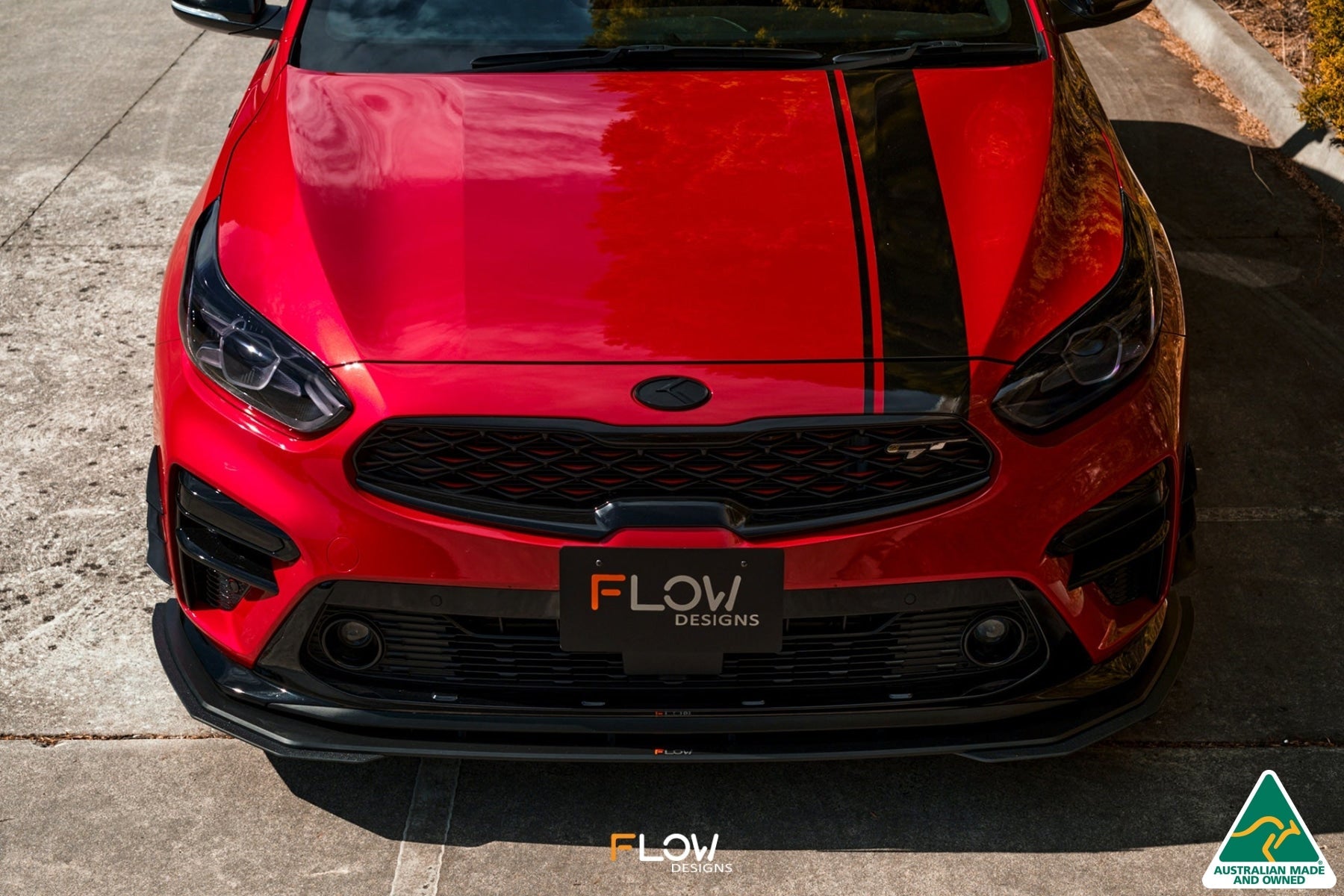 Flow Designs Cerato GT PFL Front Lip Splitter Extensions (Pair) - iilumolab