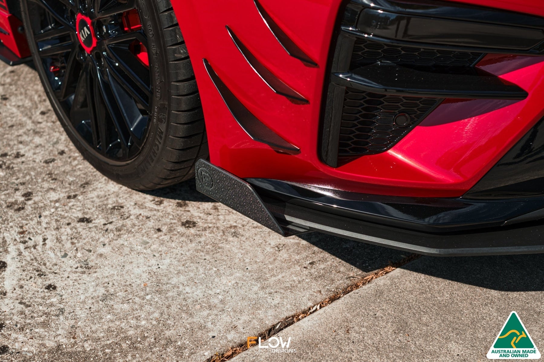 Flow Designs Cerato GT PFL Front Lip Splitter Winglets (Pair) - iilumolab