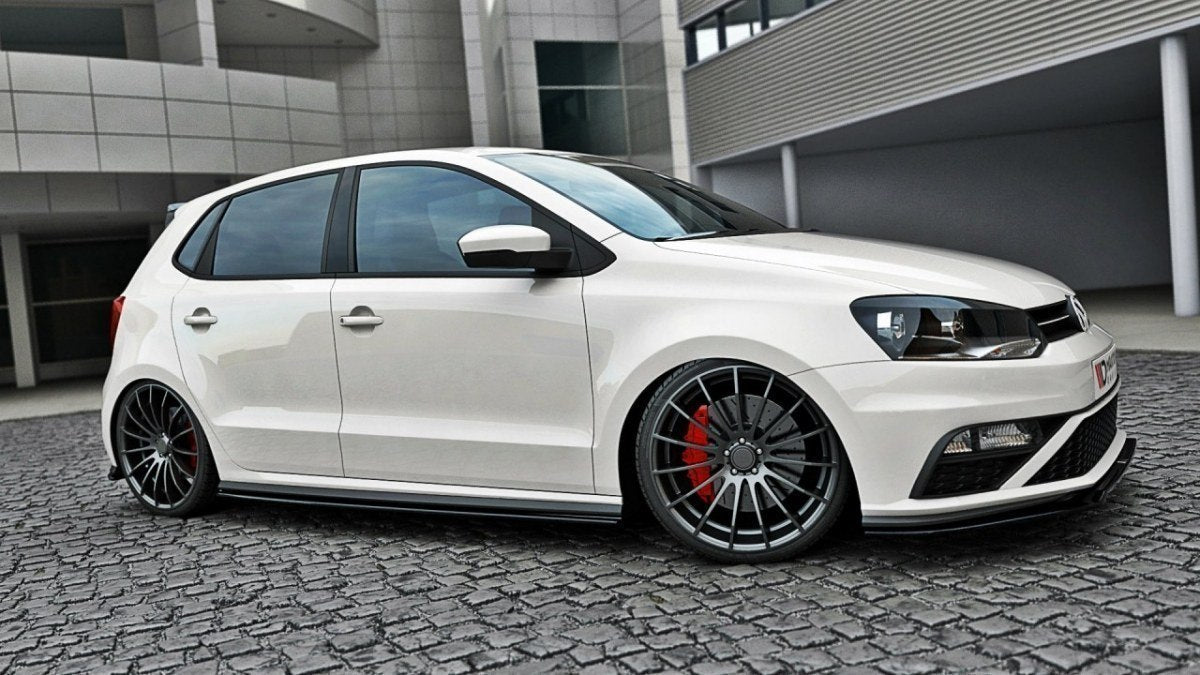 Maxton Design VW Polo Mk5 GTI Spliiter + Skirts + Diffuser + Spoiler Cap - iilumolab