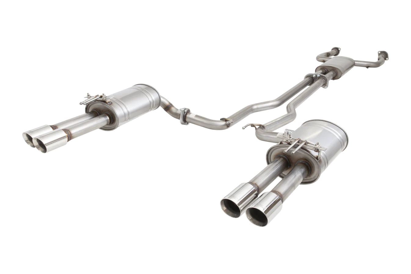Xforce Holden VE VF SV6 Ute Raw 409 Twin 2.25Inch Cat Back System - iilumolab