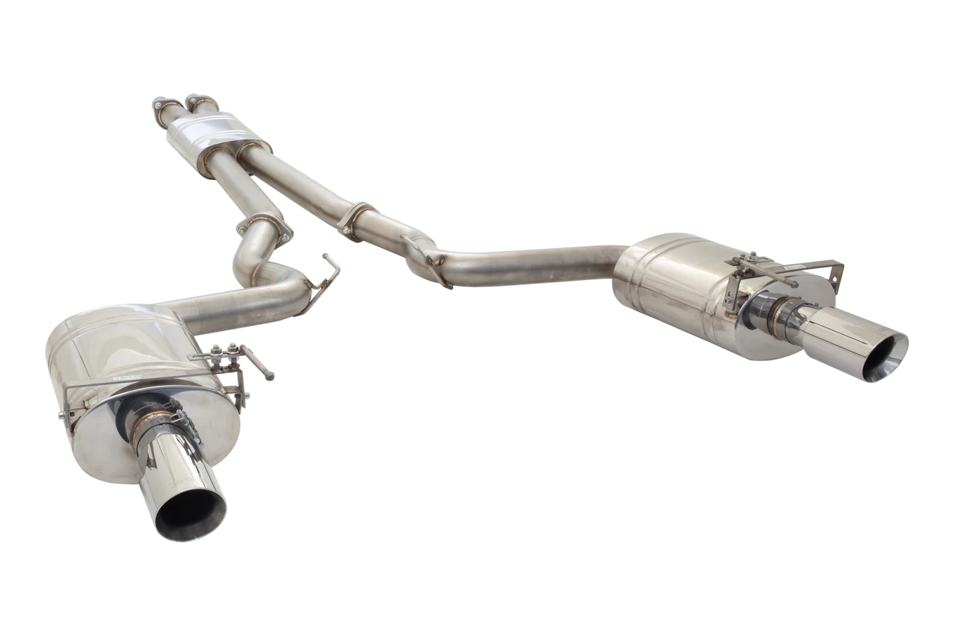 Xforce Ford S550 Mustang GT V8 Performance Cat Back System with Oval Rears - iilumolab