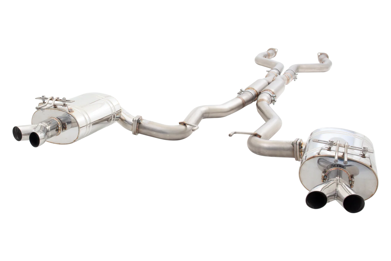 Xforce HSV VF Sedan & Wagon 304 Stainless Steel Twin 3" Cat Back System - iilumolab