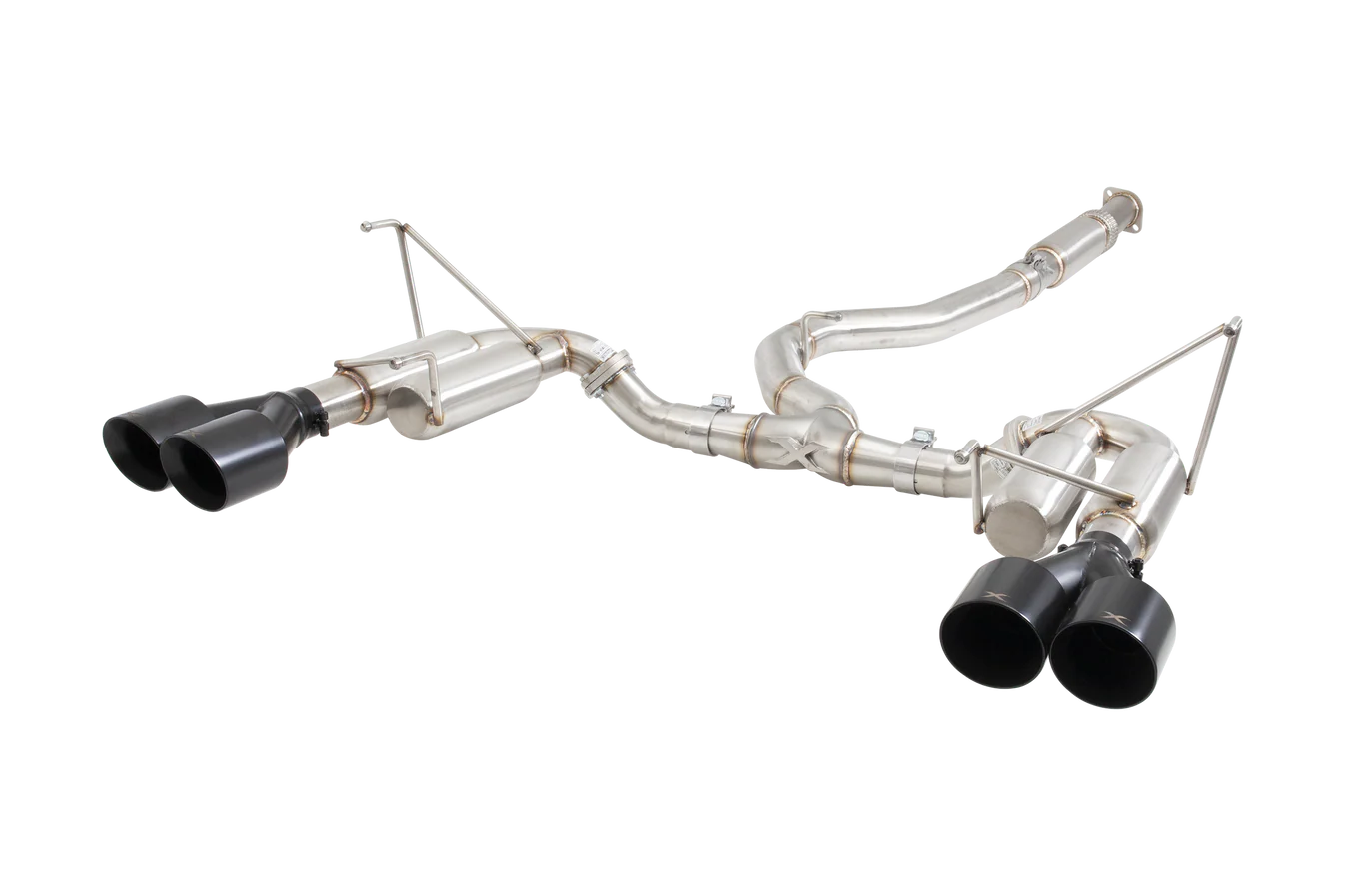 Xforce Subaru WRX STI G3 VA Sedan Race Cat Back Exhaust with Black Tips - iilumolab