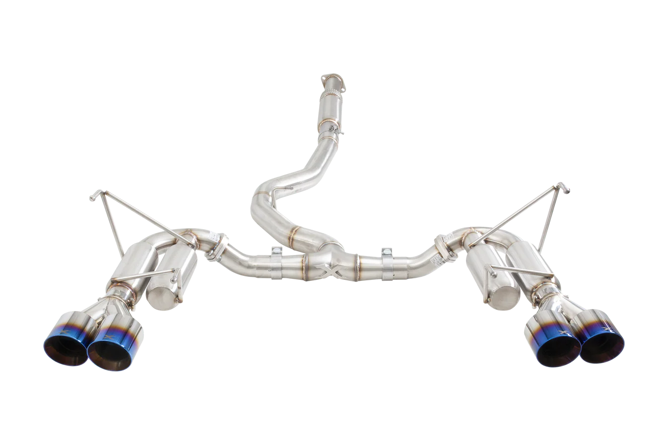 Xforce Subaru WRX STI G3 VA Sedan Race Cat Back Exhaust with Burnt Blue Tips - iilumolab