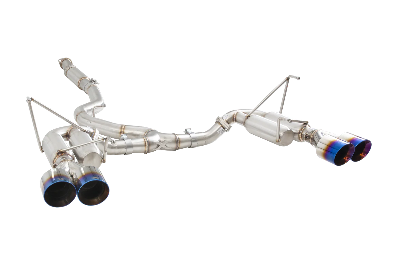 Xforce Subaru WRX STI G3 VA Sedan Race Cat Back Exhaust with Burnt Blue Tips - iilumolab