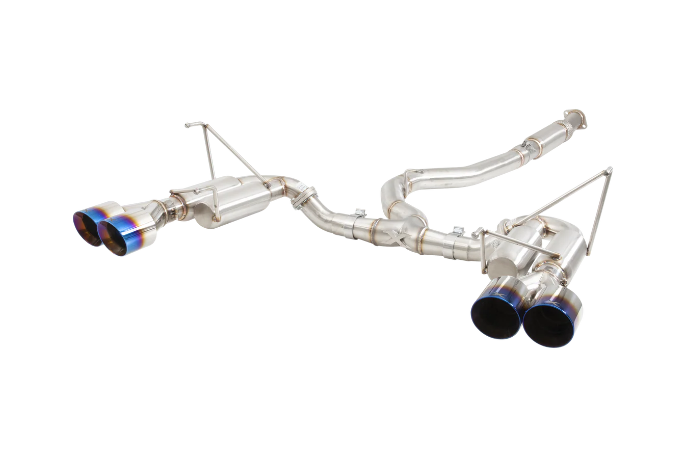 Xforce Subaru WRX STI G3 VA Sedan Race Cat Back Exhaust with Burnt Blue Tips - iilumolab