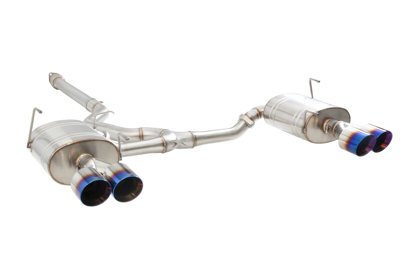 Xforce Subaru WRX Sedan VB Cat Back Exhaust System with Burnt Blue Tips - iilumolab