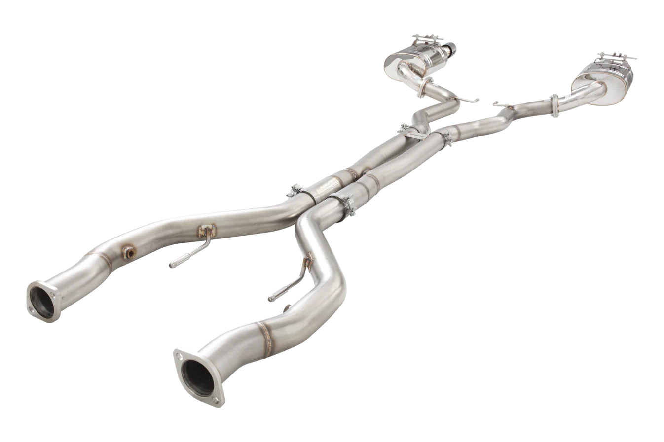Xforce Holden VE/VF V8 Sedan Straight Pipe Center Twin 3Inch 304 SS Cat Back - iilumolab