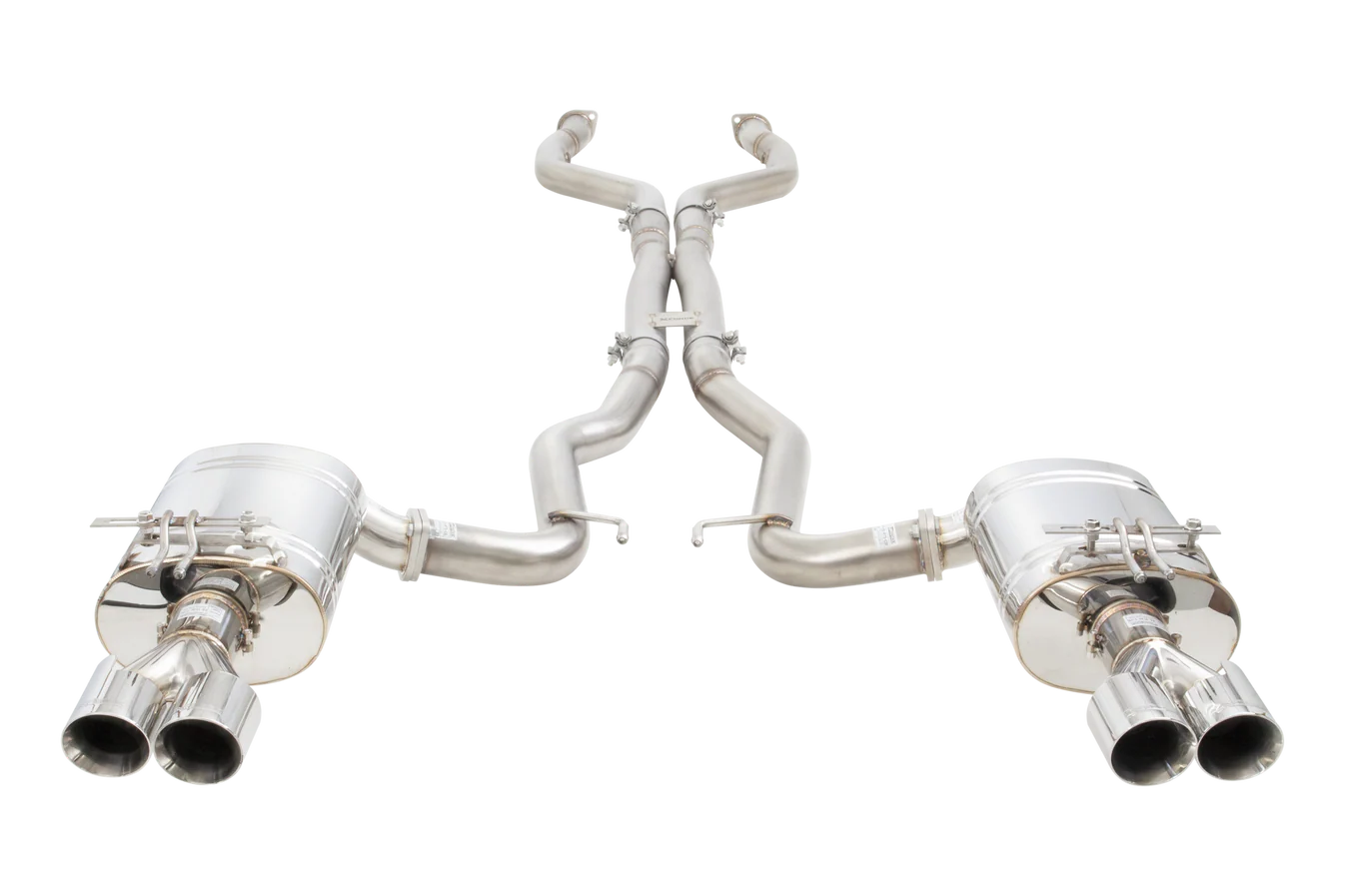 Xforce Holden VE/VF V8 Sedan Straight Pipe Center Twin 3Inch 304 SS Cat Back - iilumolab