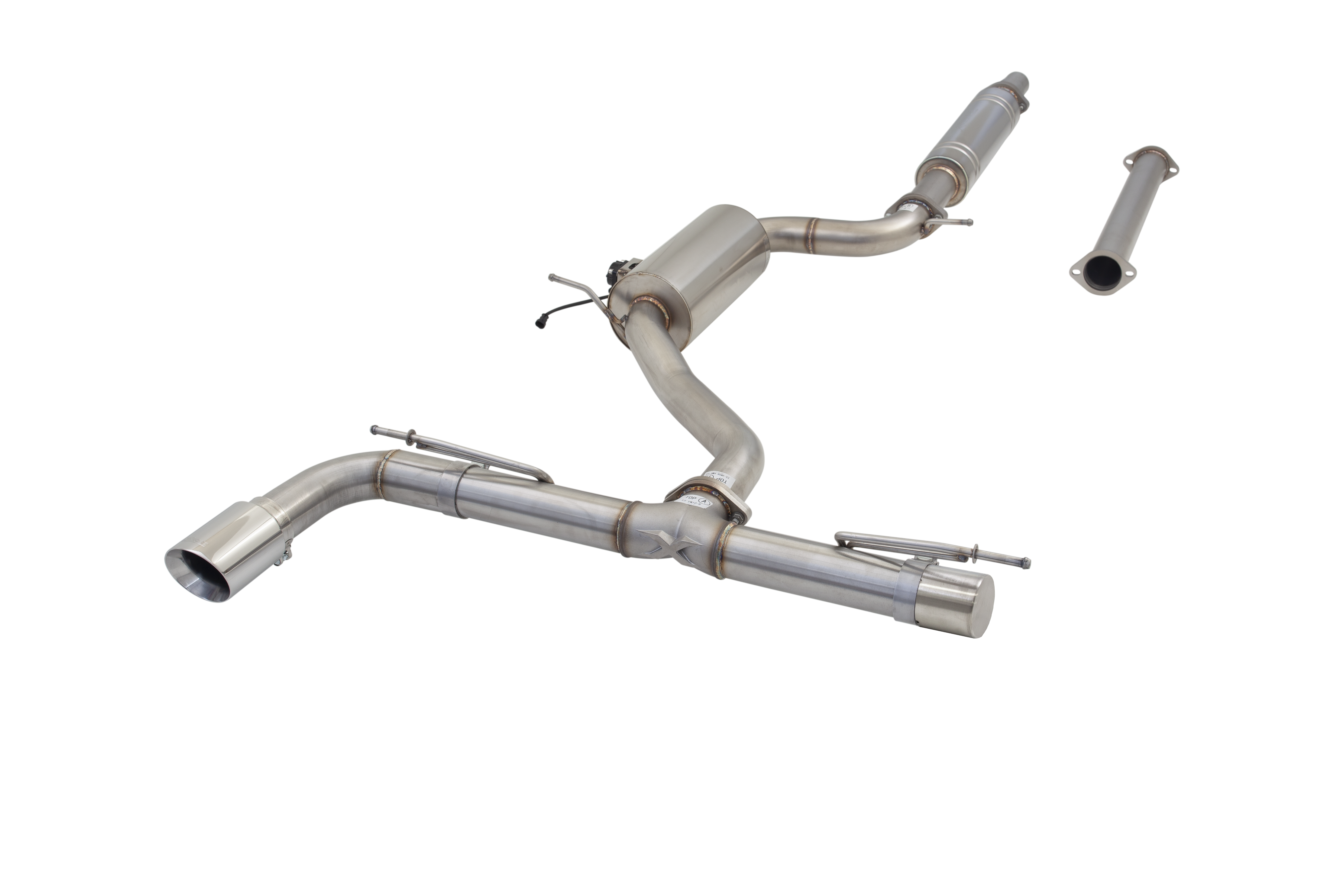 XForce VW Golf TSI MK7 to MK8 Varex Valved Cat Back Exhaust System