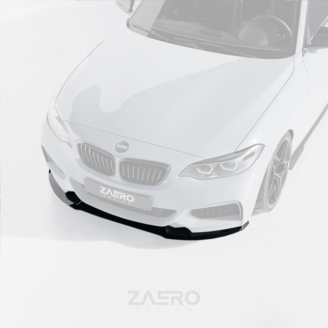 Zaero Designs EVO-1 Front Lip/Splitter for BMW 2 Series F22 F23 2014-2021 - iilumolab