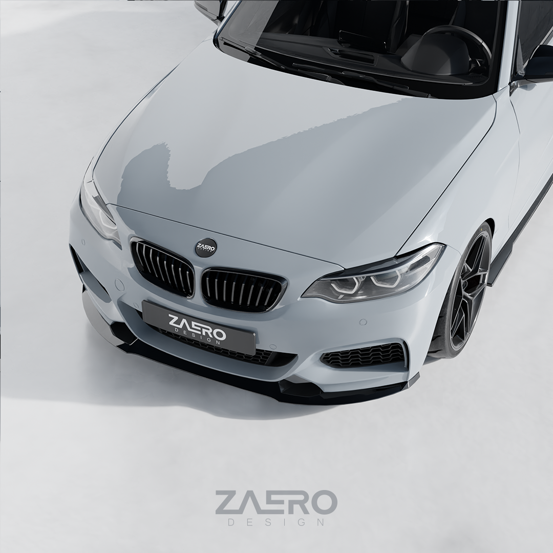 Zaero Designs EVO-1 Front Lip/Splitter for BMW 2 Series F22 F23 2014-2021 - iilumolab