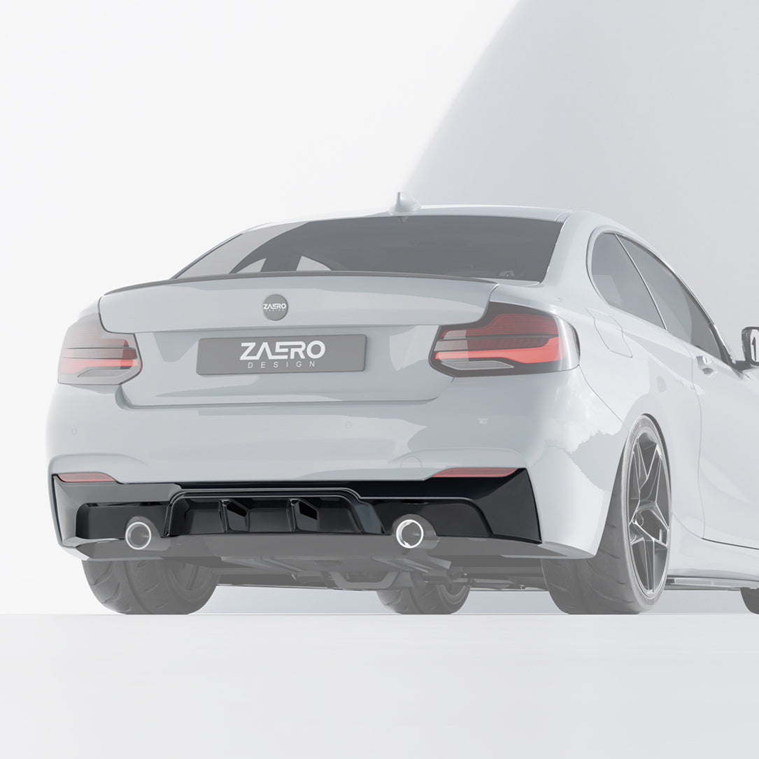 Zaero Designs EVO-1 Diffuser for BMW 2 Series F22 F23 2014-2021 - iilumolab