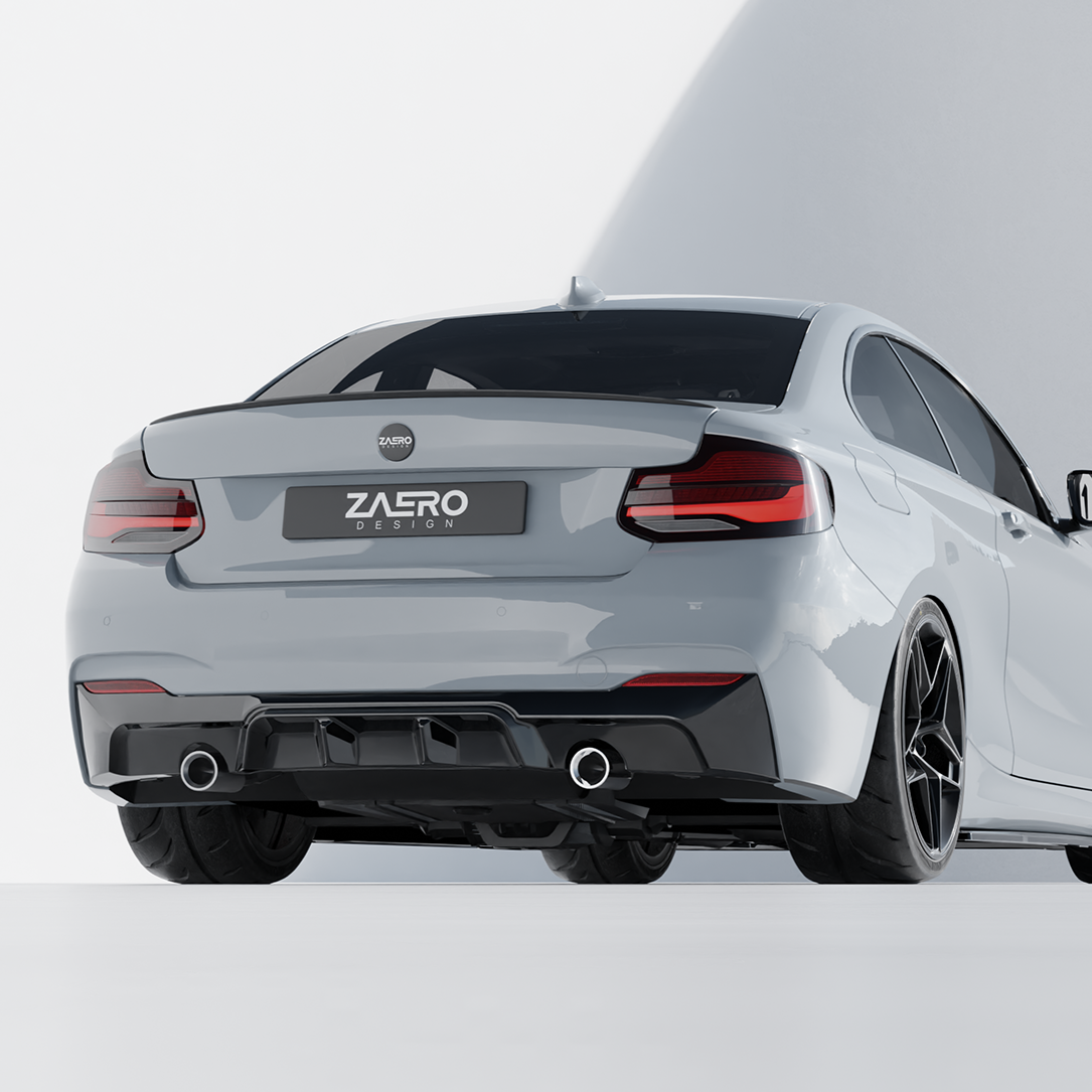 Zaero Designs EVO-1 Diffuser for BMW 2 Series F22 F23 2014-2021 - iilumolab