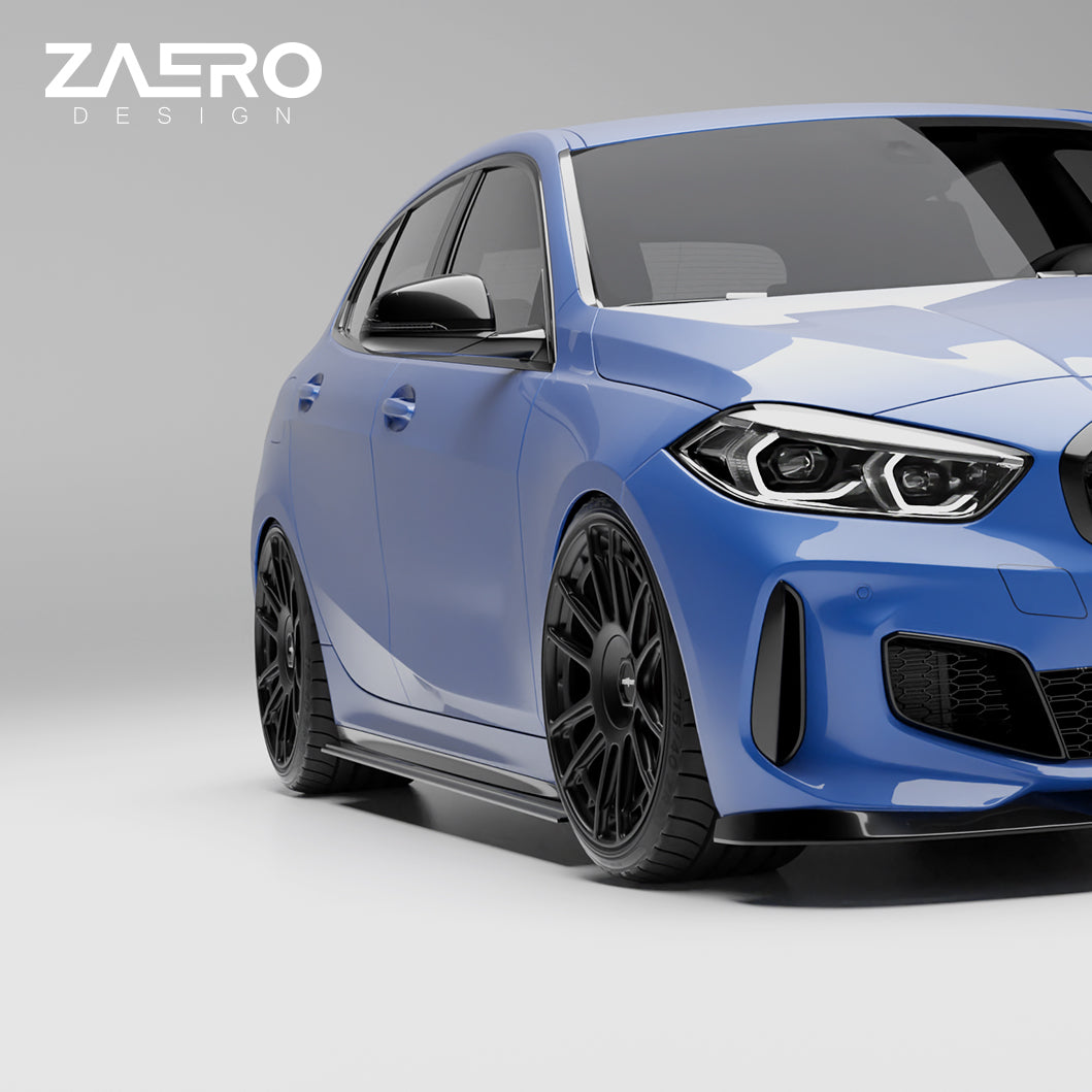 Zaero Designs EVO-1 Side Splitter for BMW 1 Series F40 (Pre-LCI) 2020-2023 - iilumolab