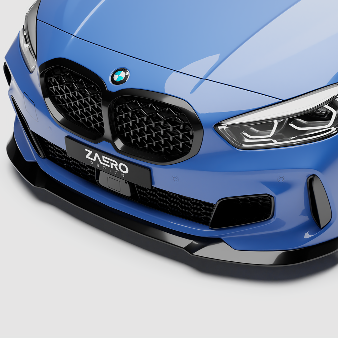 Zaero Designs EVO-1 Front Lip/Splitter for BMW 1 Series F40 (Pre-LCI) 2020-2023 - iilumolab