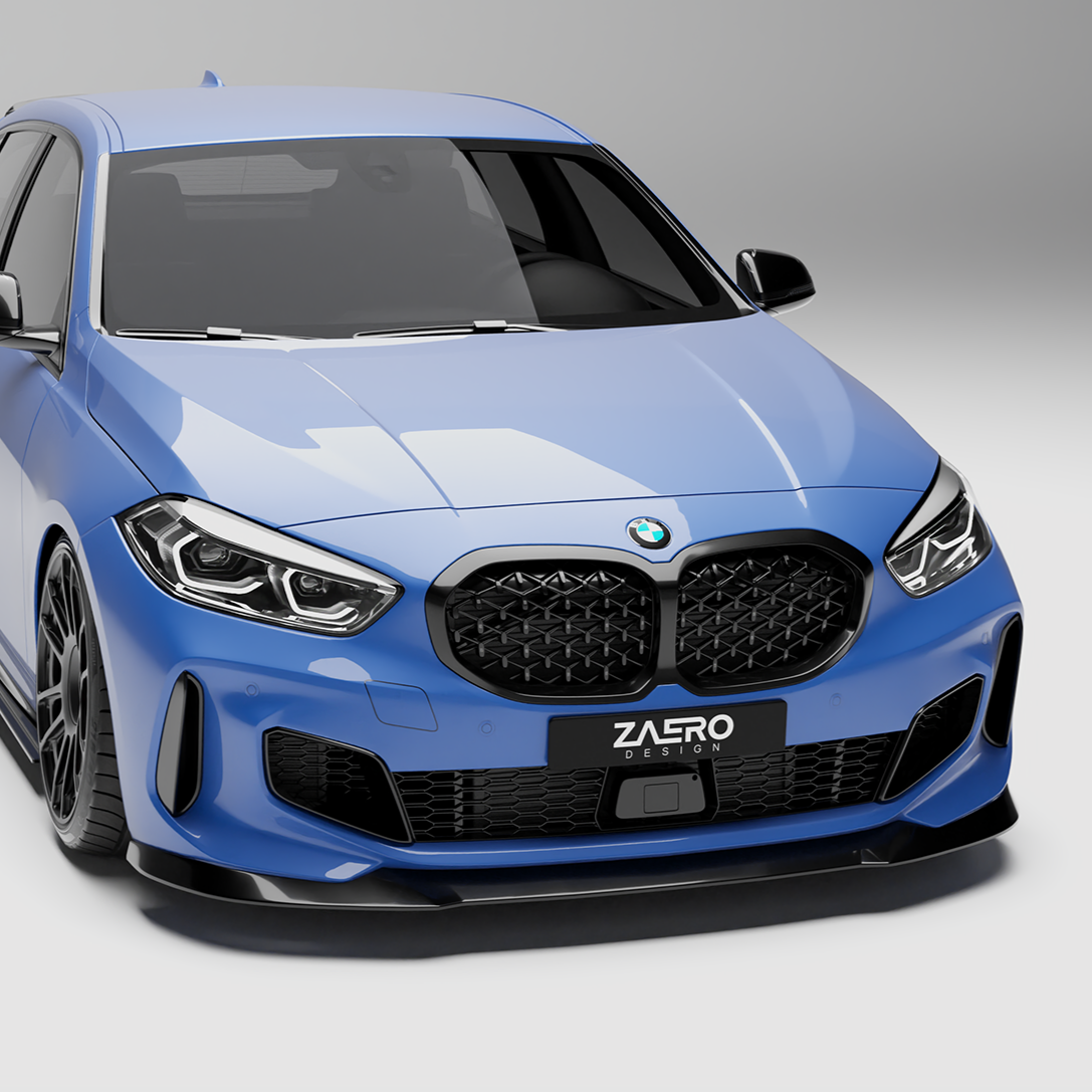 Zaero Designs EVO-1 Front Lip/Splitter for BMW 1 Series F40 (Pre-LCI) 2020-2023 - iilumolab
