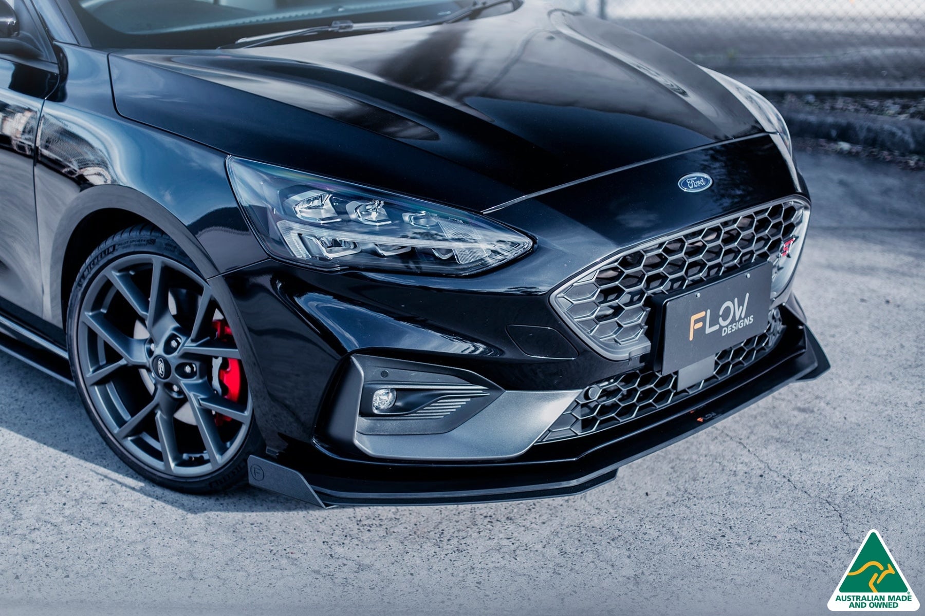 Flow Designs MK4 & MK4.5 Focus ST Front Lip Splitter Winglets (Pair) - iilumolab