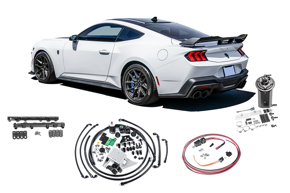 Radium Engineering Fuel Hanger Plumbing Kit with Stainless Filter for Ford Mustang 2018+