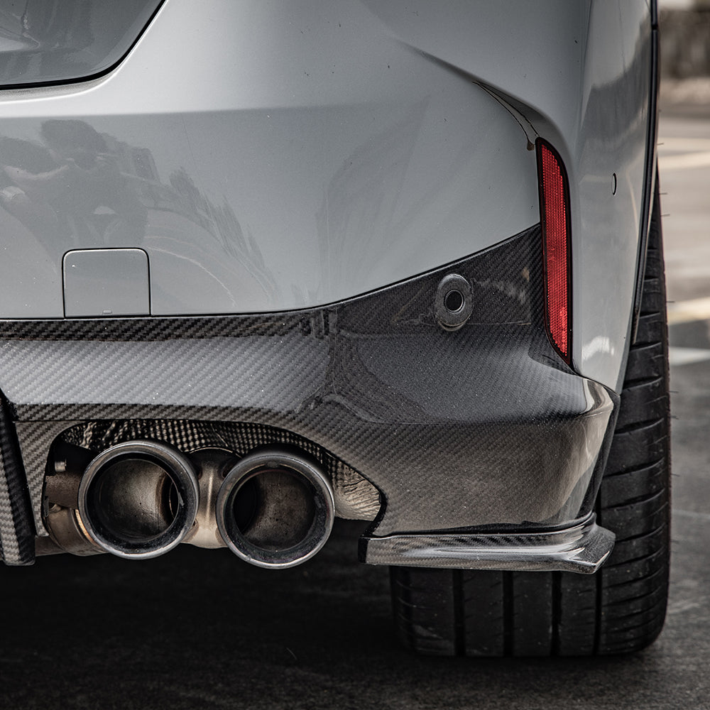 Sooqoo Pre Pregged Dry Carbon Fiber Rear Spats for BMW 2 Series G42 2022+