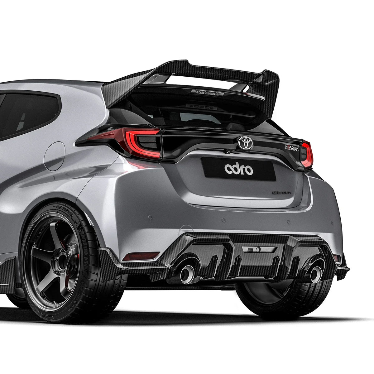 Carbon Fiber Rear Diffuser for Toyota GR Yaris 2020-2024