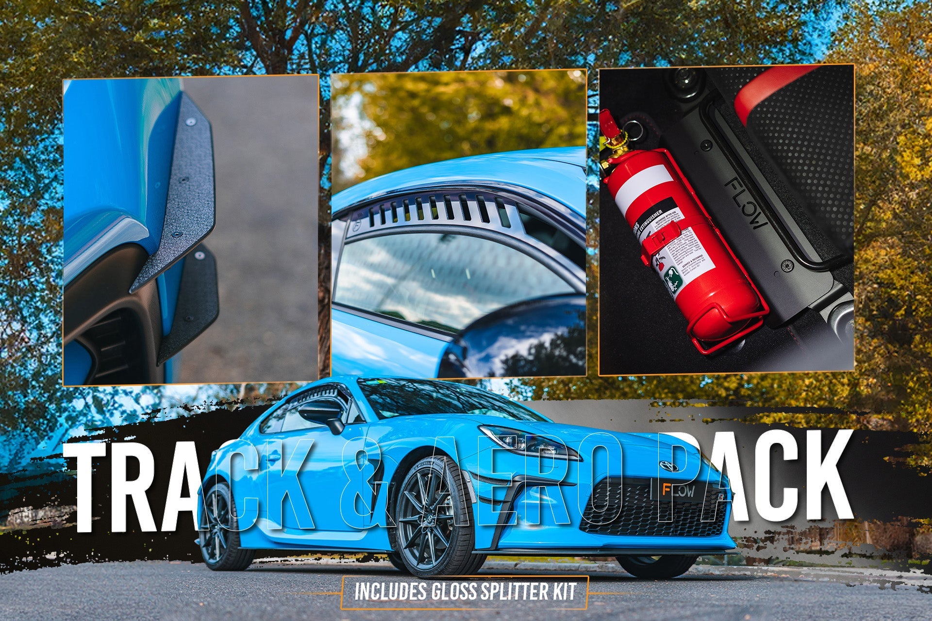 ZN8 GR86 Full Lip Splitter Set (GLOSS BLACK) - iilumolab