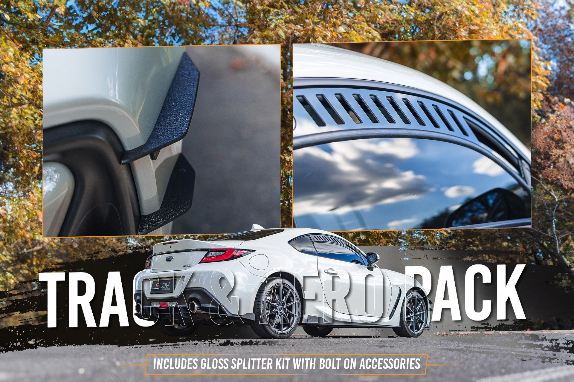 Flow Designs ZD8 BRZ Full Lip Splitter Set (GLOSS BLACK) - iilumolab