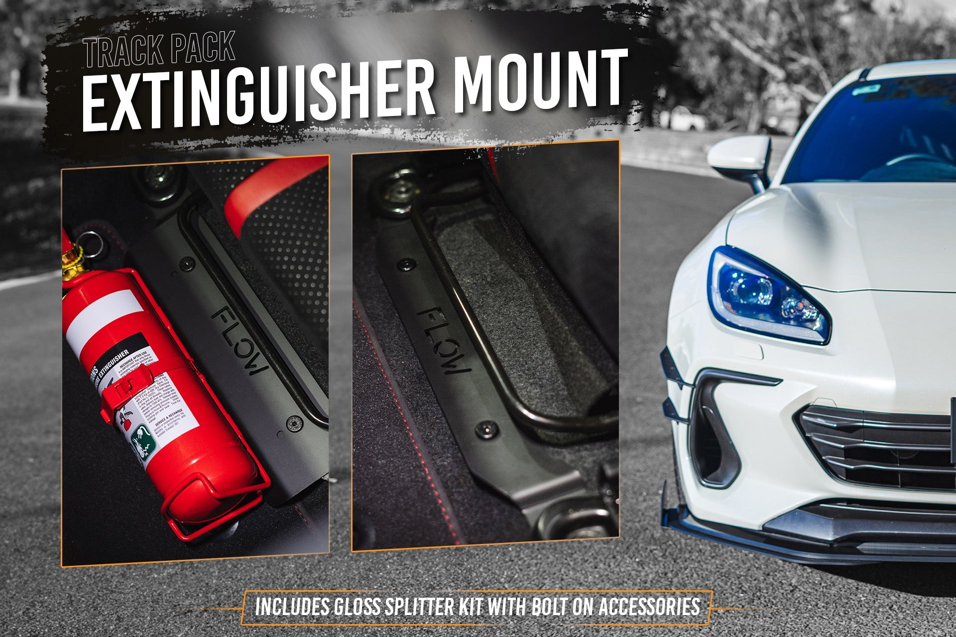 Flow Designs ZD8 BRZ Full Lip Splitter Set (GLOSS BLACK) - iilumolab