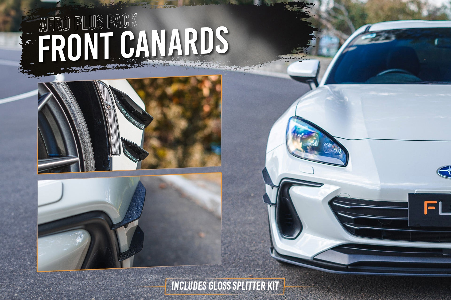 Flow Designs ZD8 BRZ Full Lip Splitter Set (GLOSS BLACK) - iilumolab