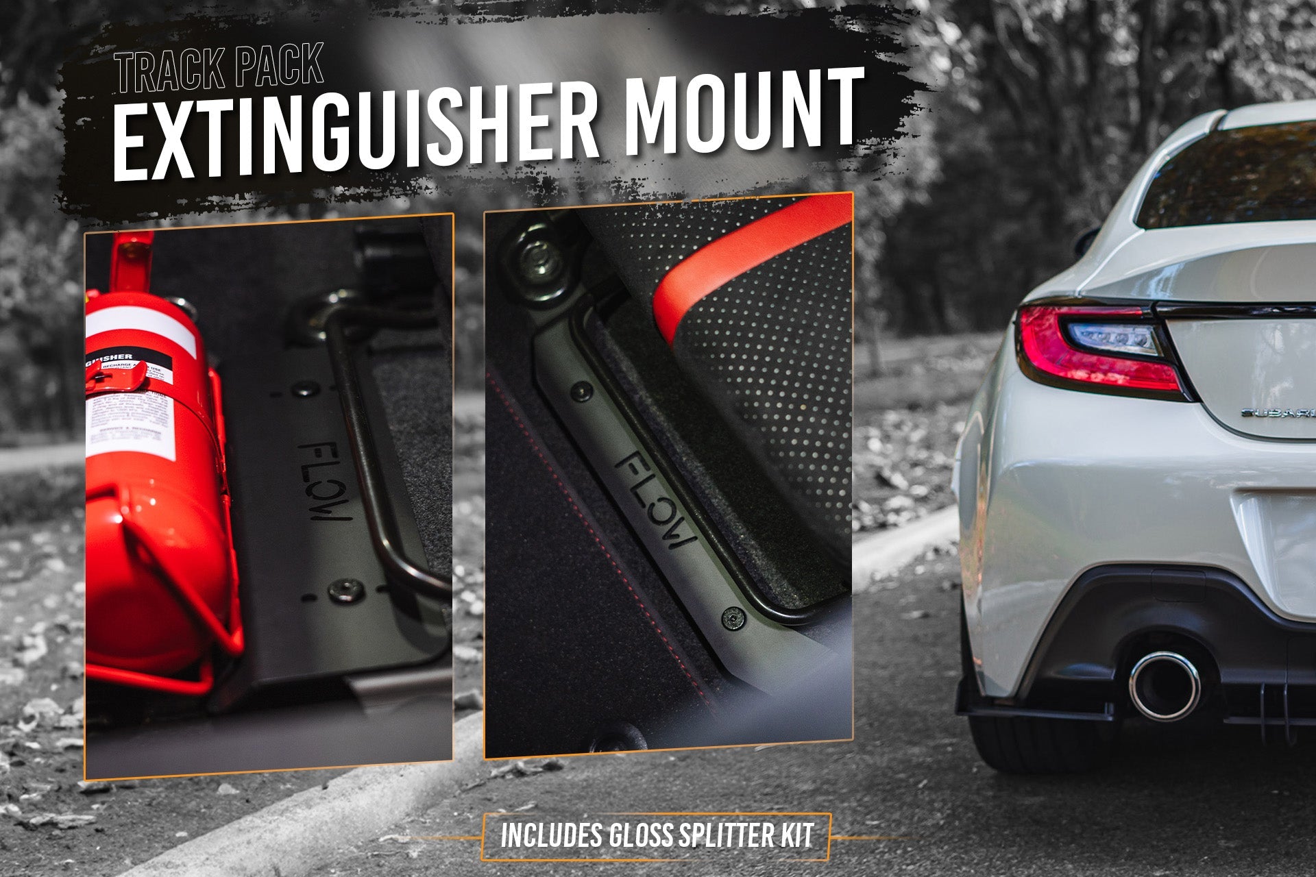 Flow Designs ZD8 BRZ Full Lip Splitter Set (GLOSS BLACK) - iilumolab