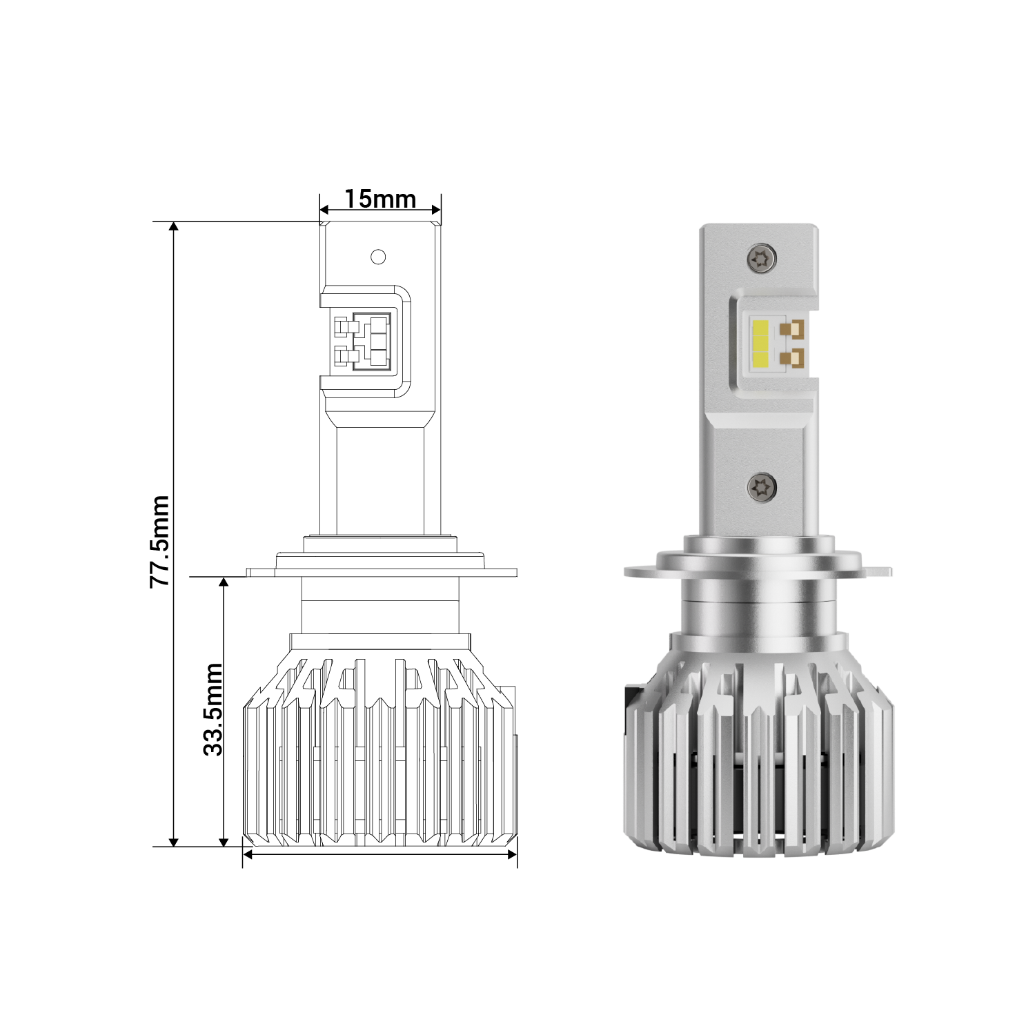 COSMIC 2 : H7 LED BULB