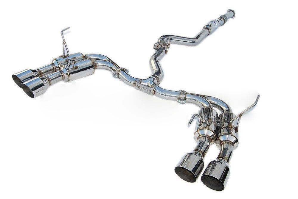 Invidia R400 Cat Back Exhaust w/SS Straight Cut Tips - Subaru WRX/STI 11-21