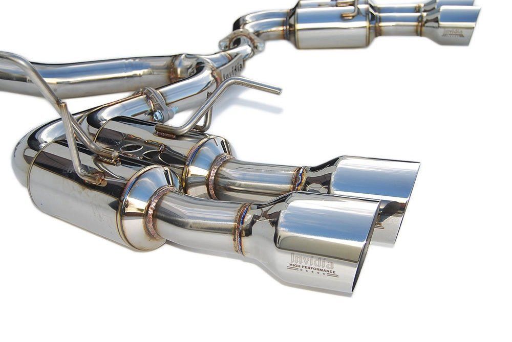 Invidia R400 Cat Back Exhaust w/SS Straight Cut Tips - Subaru WRX/STI 11-21