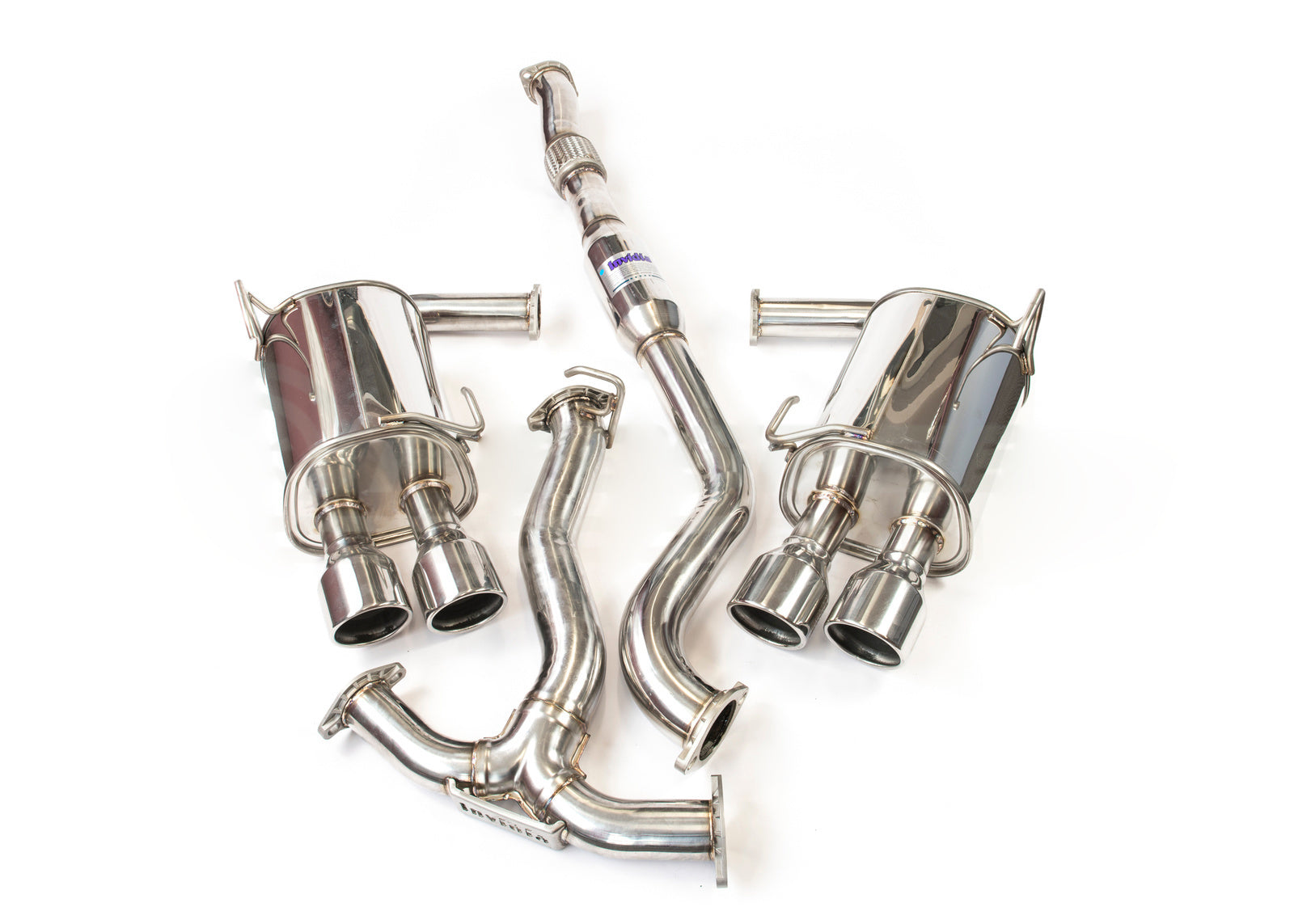 Invidia Q300 Cat Back Exhaust w/SS Rolled Tips - Subaru WRX/STI 11-20