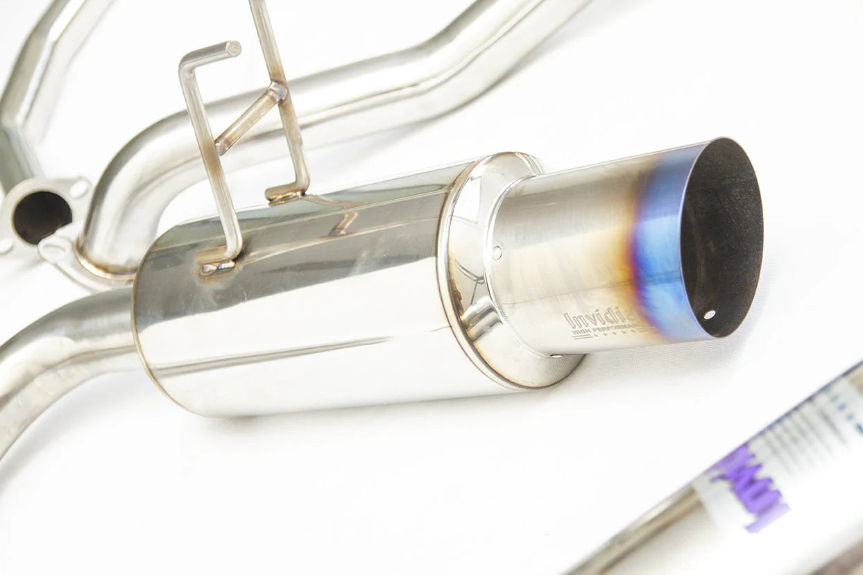INVIDIA N1 Single Exit Cat Back Exhaust - Honda Civic FC/FK 16-20 1.5T (Excl Centre Exit RS) - iilumolab