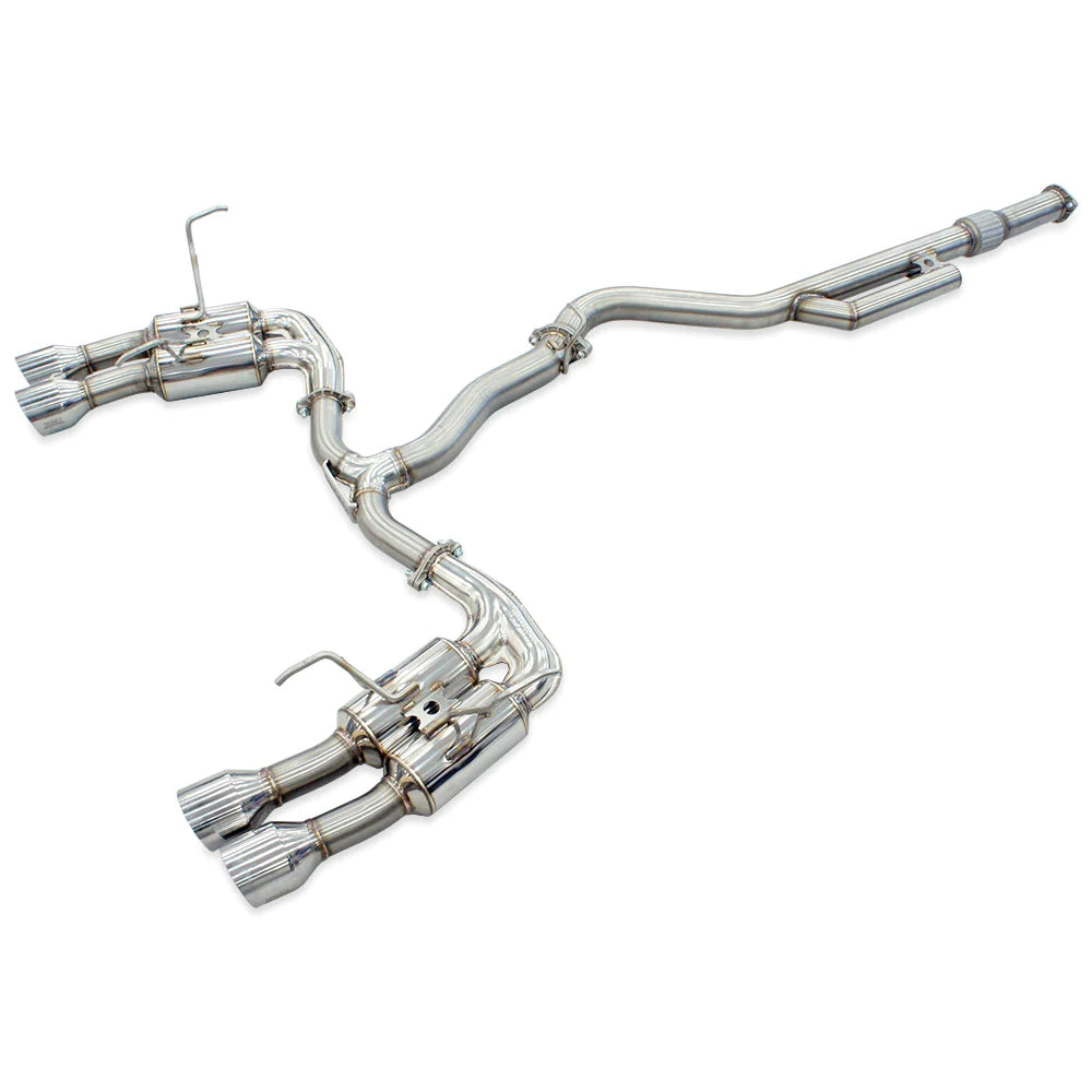 Invidia R400 Cat Back Exhaust w/SS Straight Cut Tips - Subaru WRX VB 22+ (Sedan)