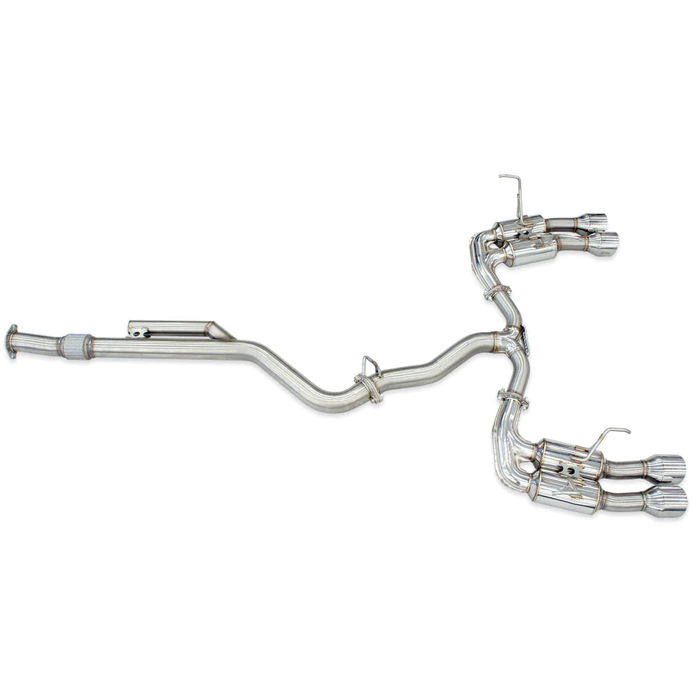 Invidia R400 Cat Back Exhaust w/SS Straight Cut Tips - Subaru WRX VB 22+ (Sedan)
