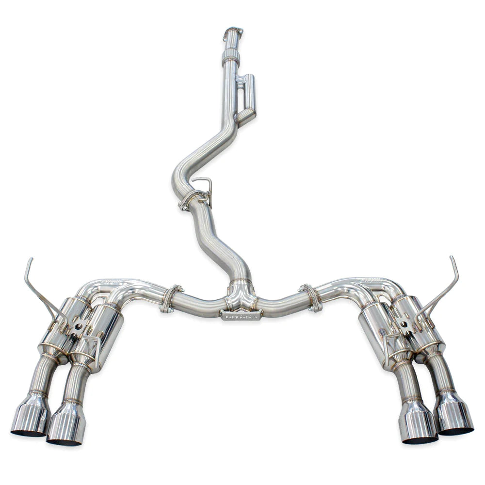 Invidia R400 Cat Back Exhaust w/SS Straight Cut Tips - Subaru WRX VB 22+ (Sedan)