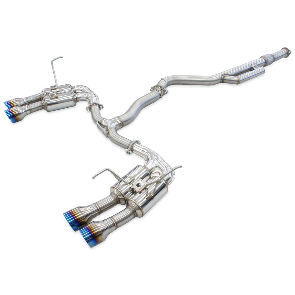Invidia R400 Cat Back Exhaust w/Ti Straight Cut Tips - Subaru WRX VB 22+ (Sedan)