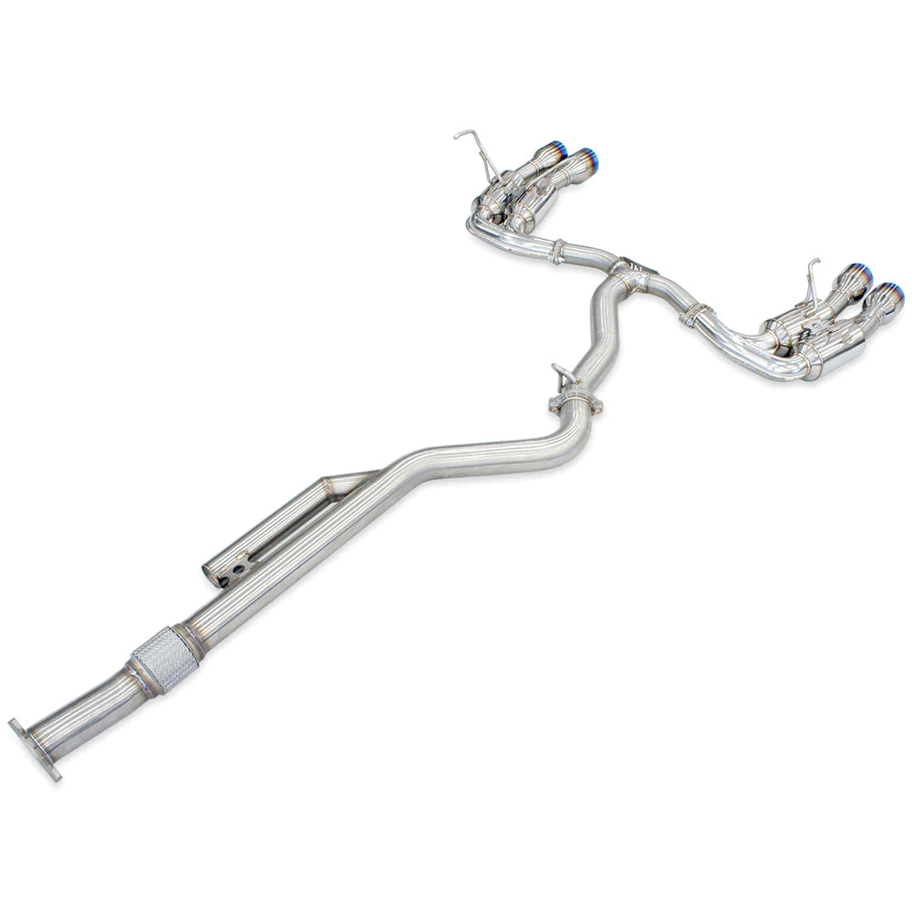 Invidia R400 Cat Back Exhaust w/Ti Straight Cut Tips - Subaru WRX VB 22+ (Sedan)