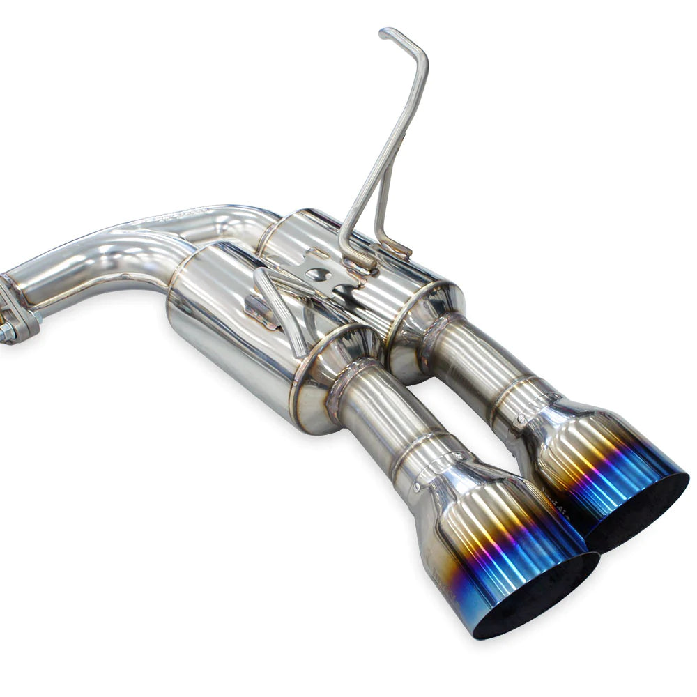Invidia R400 Cat Back Exhaust w/Ti Straight Cut Tips - Subaru WRX VB 22+ (Sedan)