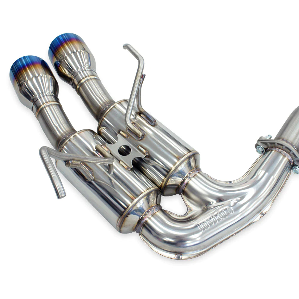 Invidia R400 Cat Back Exhaust w/Ti Straight Cut Tips - Subaru WRX VB 22+ (Sedan)